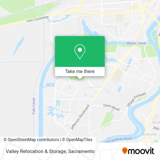 Valley Relocation & Storage map