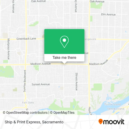 Ship & Print Express map