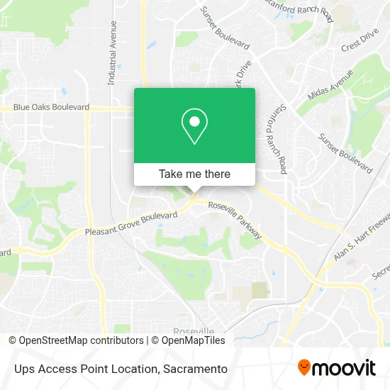 Ups Access Point Location map