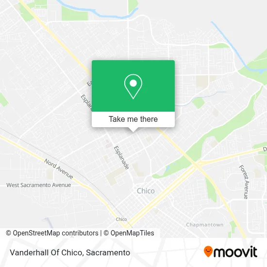 Vanderhall Of Chico map