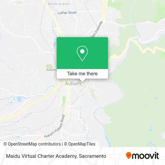 Maidu Virtual Charter Academy map