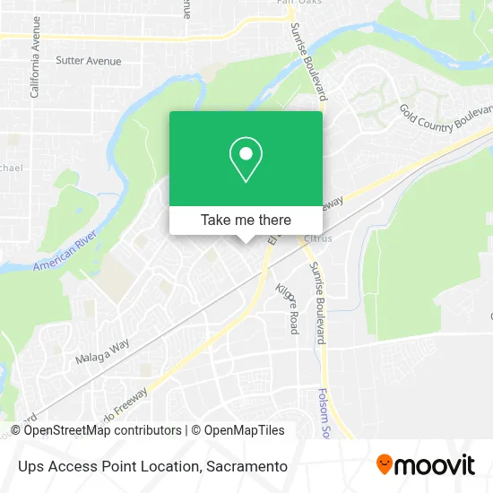 Ups Access Point Location map
