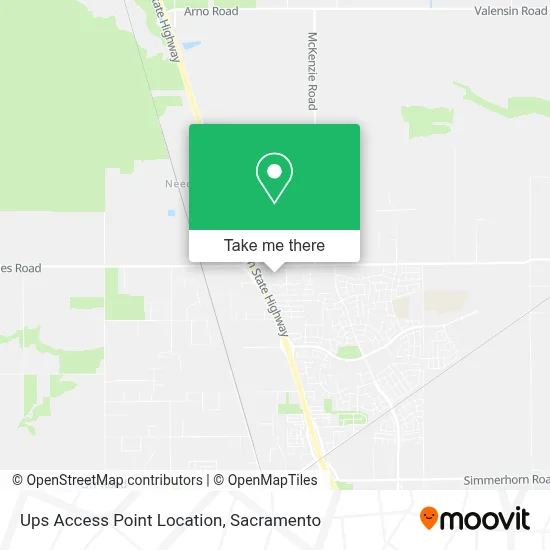 Ups Access Point Location map