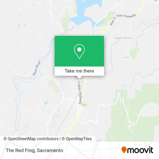 The Red Frog map