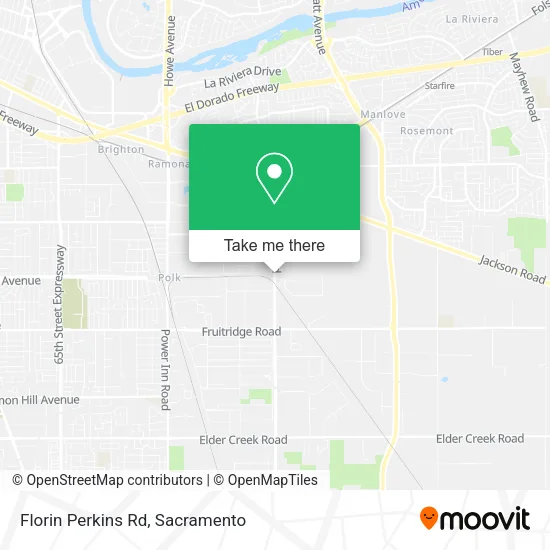 Mapa de Florin Perkins Rd