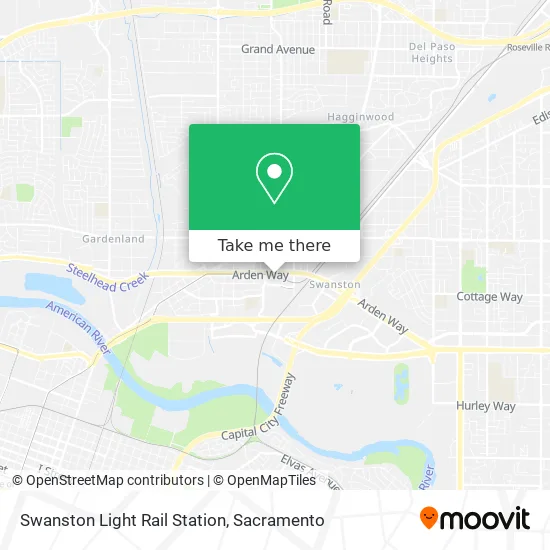 Swanston Light Rail Station map