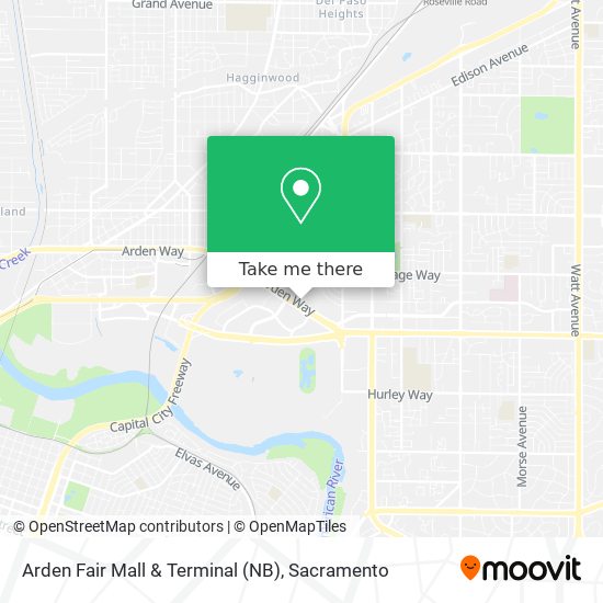 Arden Fair Mall & Terminal (NB) map