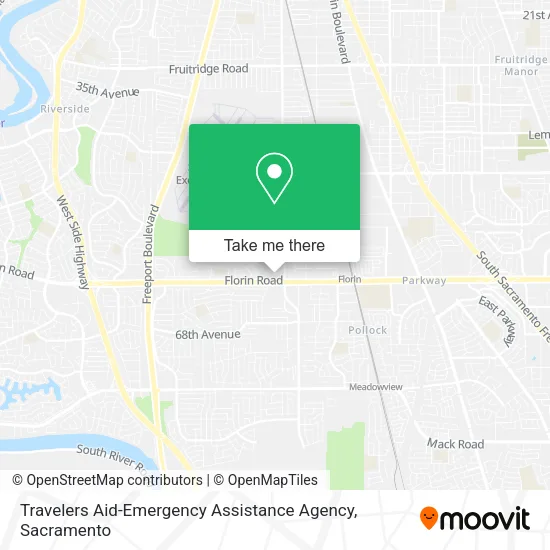 Travelers Aid-Emergency Assistance Agency map