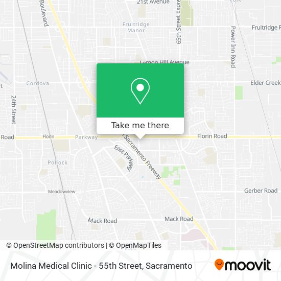 Molina Medical Clinic - 55th Street map