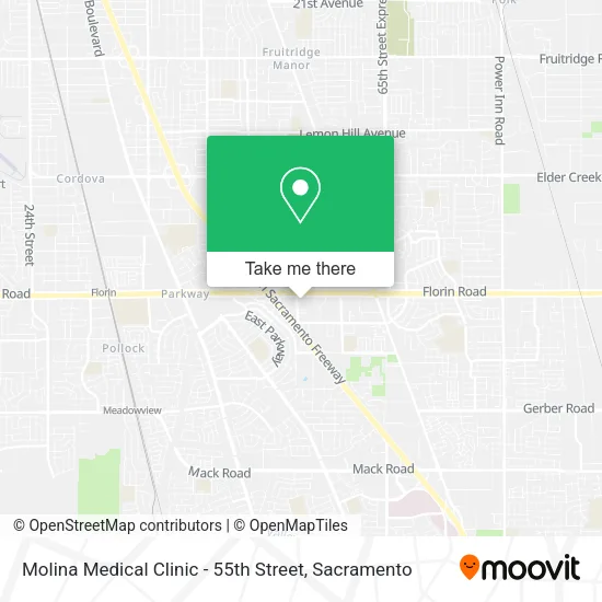 Mapa de Molina Medical Clinic - 55th Street