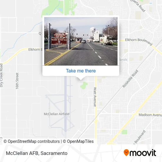 Mapa de McClellan AFB