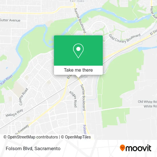 Folsom Blvd map