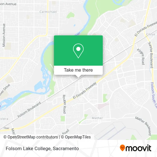 Mapa de Folsom Lake College