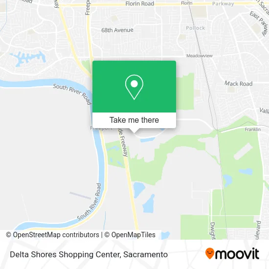 Delta Shores Shopping Center map
