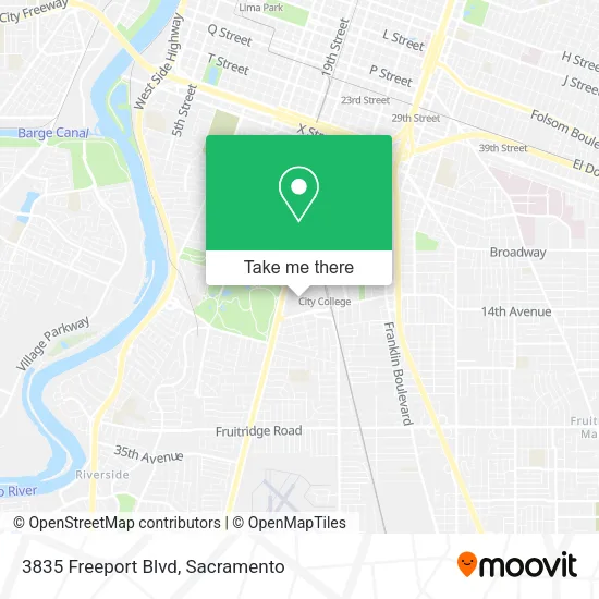 3835 Freeport Blvd map