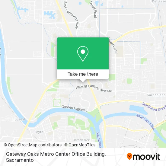 Gateway Oaks Metro Center Office Building map