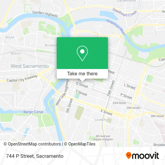 Mapa de 744 P Street