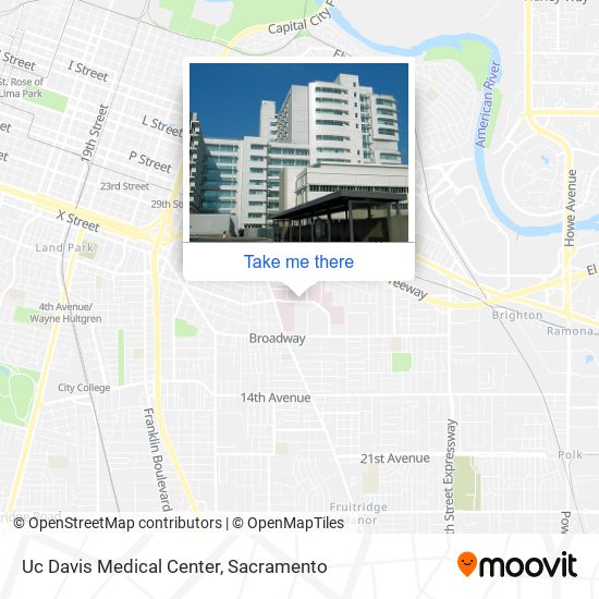 Mapa de Uc Davis Medical Center