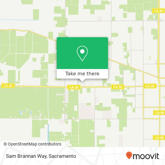 Sam Brannan Way map