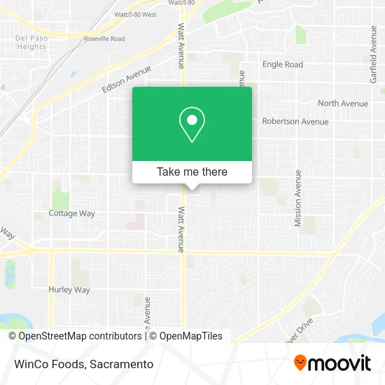 Mapa de WinCo Foods