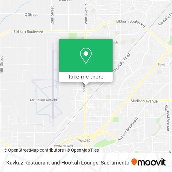 Mapa de Kavkaz Restaurant and Hookah Lounge