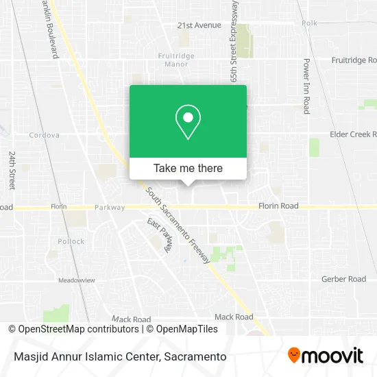 Masjid Annur Islamic Center map
