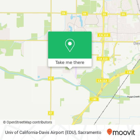 Mapa de Univ of California-Davis Airport (EDU)