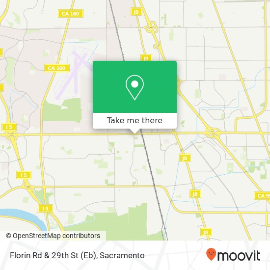 Florin Rd & 29th St (Eb) map