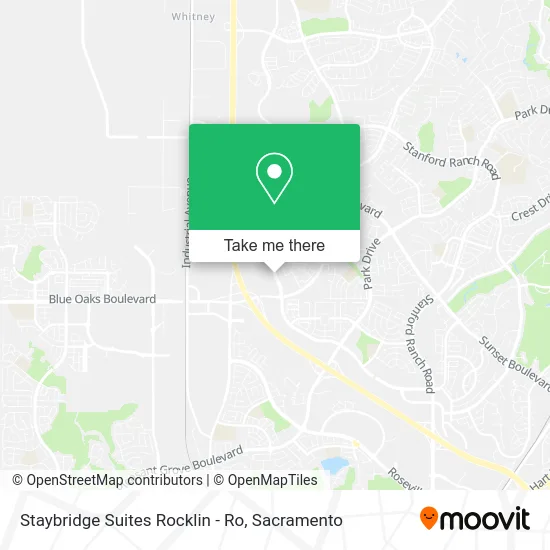 Staybridge Suites Rocklin - Ro map