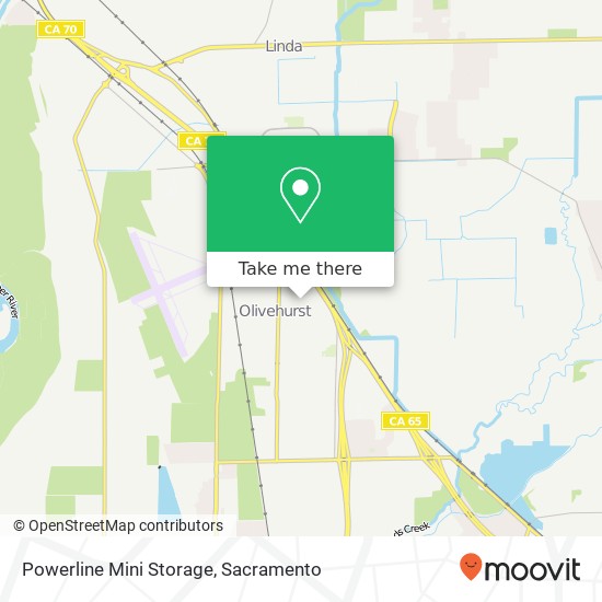 Powerline Mini Storage map