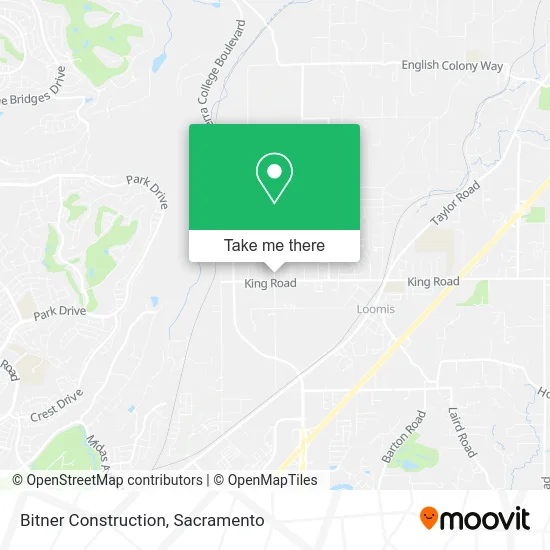 Bitner Construction map