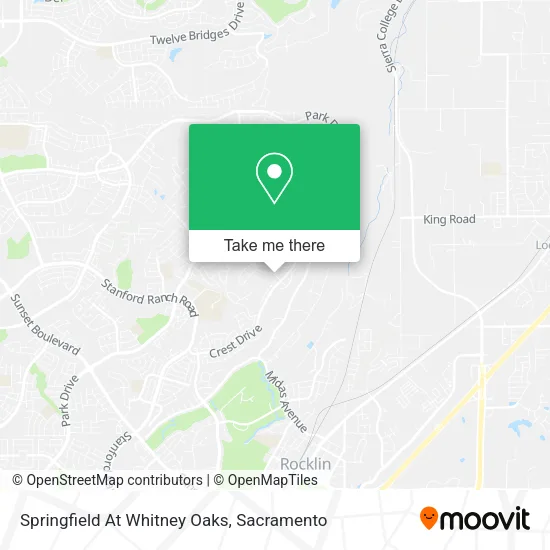 Mapa de Springfield At Whitney Oaks
