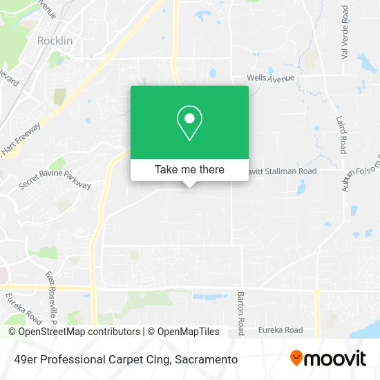 49er Professional Carpet Clng map