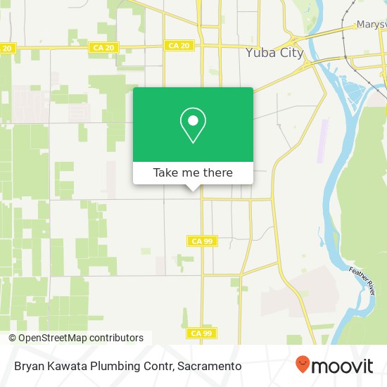 Bryan Kawata Plumbing Contr map