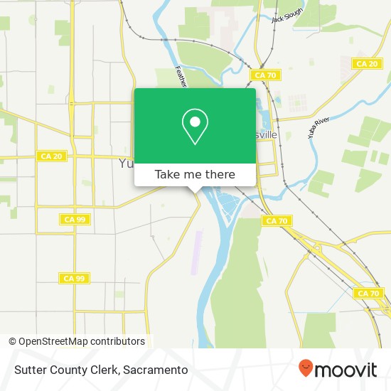 Sutter County Clerk map