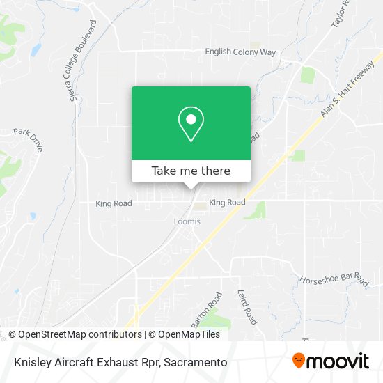 Knisley Aircraft Exhaust Rpr map