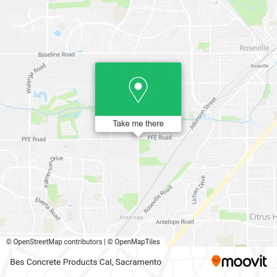 Mapa de Bes Concrete Products Cal