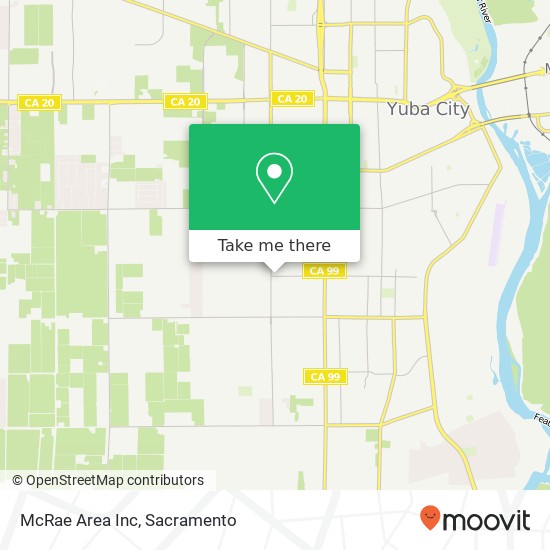 McRae Area Inc map