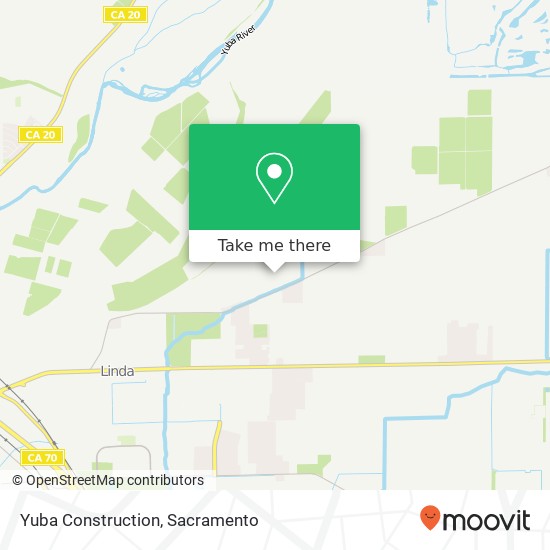 Yuba Construction map