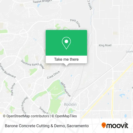 Mapa de Barone Concrete Cutting & Demo