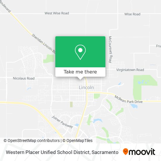 Mapa de Western Placer Unified School District