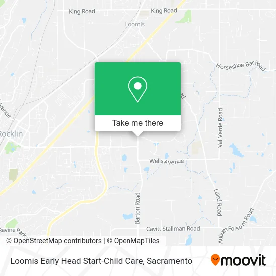 Loomis Early Head Start-Child Care map