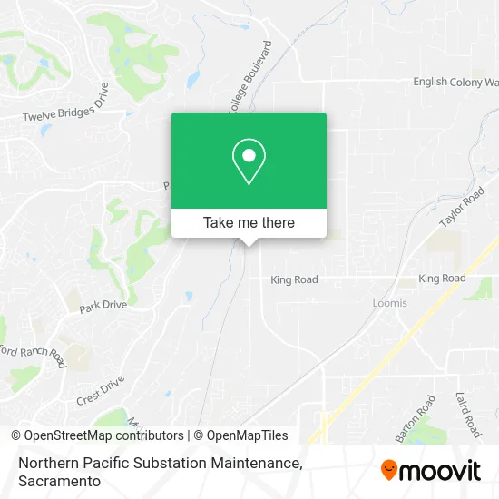 Northern Pacific Substation Maintenance map
