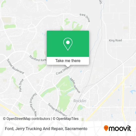 Mapa de Ford, Jerry Trucking And Repair