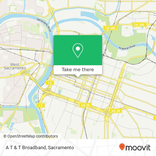 A T & T Broadband map