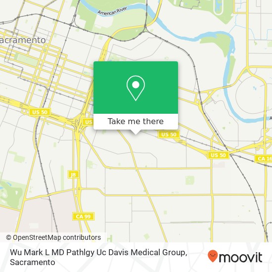 Wu Mark L MD Pathlgy Uc Davis Medical Group map