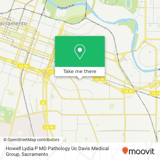 Howell Lydia P MD Pathology Uc Davis Medical Group map