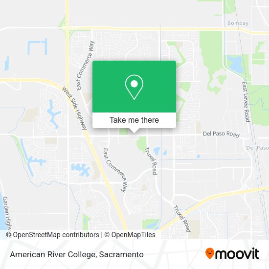 How to get to American River College in Sacramento by bus or light rail?