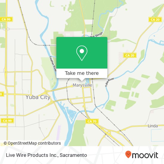 Live Wire Products Inc. map