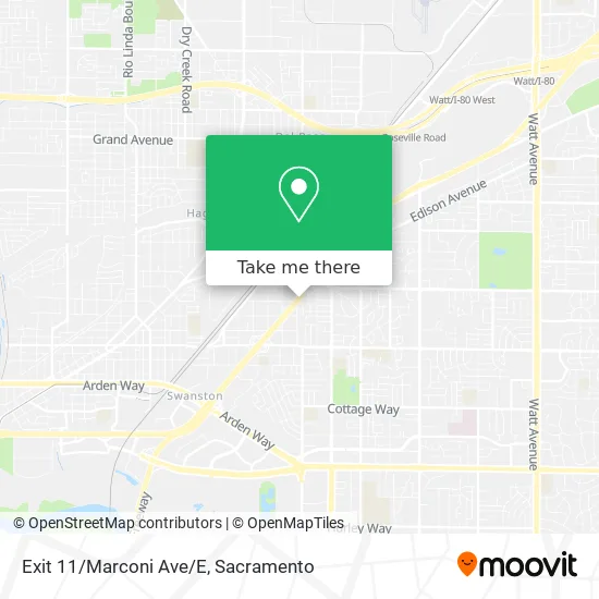 Mapa de Exit 11/Marconi Ave/E
